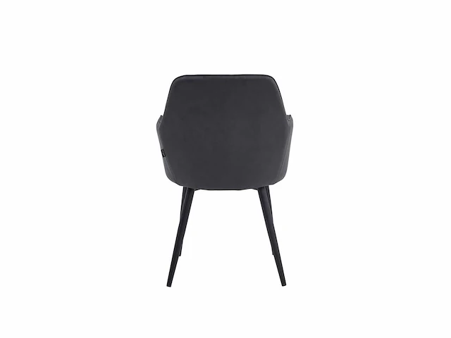 Colenis - laura eetkamerstoel - set van 6 - grijs - microfiber stof - design - industrieel - met armleuning - afbeelding 4 van  5