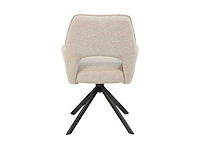 Colenis - liam eetkamerstoel - beige - bouclé stof - set van 4 - industrieel design - stijlvol en comfortabel - metalen poten - afbeelding 4 van  4