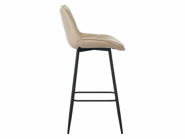 Colenis - manila barkruk - set van 4 - beige - microfiber stof- zonder armleuning - afbeelding 3 van  4