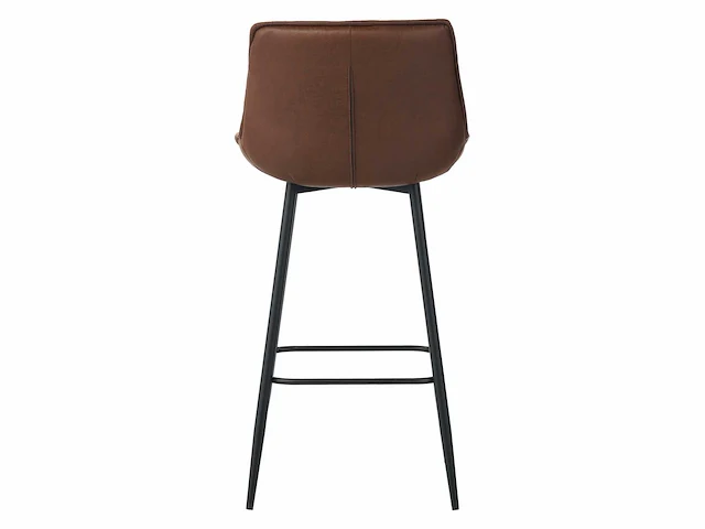 Colenis - manila barkruk - set van 4 - bruin - microfiber stof- zonder armleuning - afbeelding 4 van  4