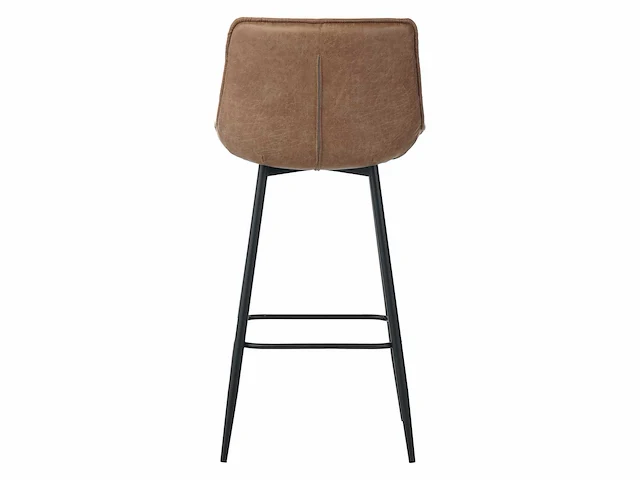 Colenis - manila barkruk - set van 4 - cognac - microfiber stof- zonder armleuning - afbeelding 2 van  3