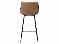 Colenis - manila barkruk - set van 4 - cognac - microfiber stof- zonder armleuning - afbeelding 2 van  3