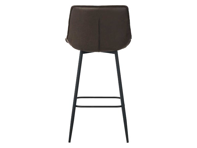 Colenis - manila barkruk - set van 4 - donkerbruin - microfiber stof- zonder armleuning - afbeelding 4 van  5