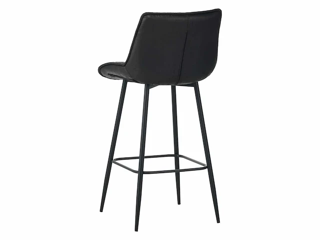Colenis - manila barkruk - set van 4 - zwart - microfiber stof- zonder armleuning - afbeelding 3 van  3