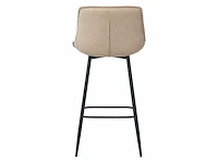 Colenis - manila barkruk - set van 6 - beige - microfiber stof- zonder armleuning - afbeelding 3 van  4