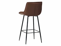 Colenis - manila barkruk - set van 6 - bruin - microfiber stof- zonder armleuning - afbeelding 4 van  4