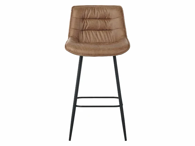 Colenis - manila barkruk - set van 6 - cognac - microfiber stof- zonder armleuning - afbeelding 2 van  4