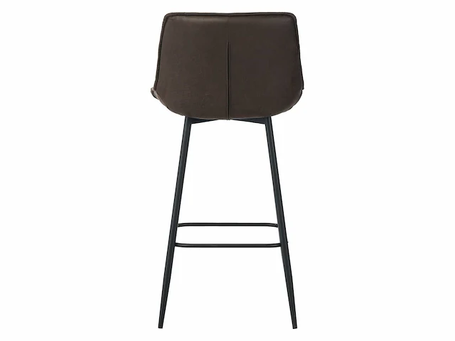 Colenis - manila barkruk - set van 6 - donkerbruin - microfiber stof- zonder armleuning - afbeelding 4 van  5
