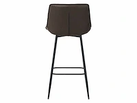 Colenis - manila barkruk - set van 6 - donkerbruin - microfiber stof- zonder armleuning - afbeelding 4 van  5