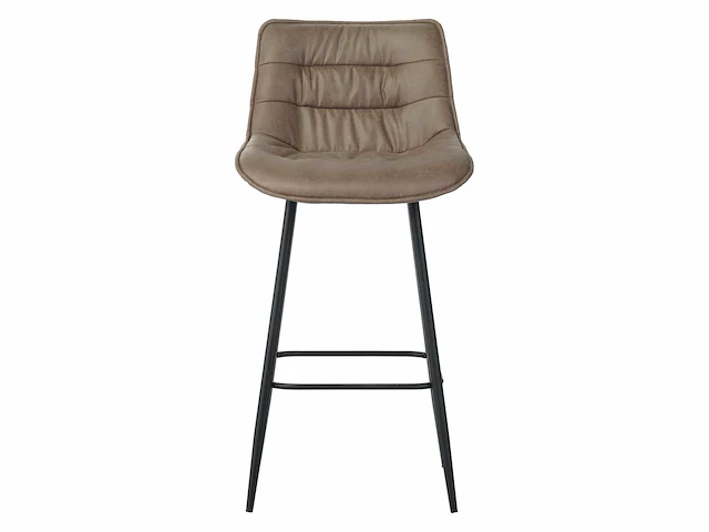 Colenis - manila barkruk - set van 6 - taupe - microfiber stof- zonder armleuning - afbeelding 2 van  5