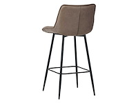 Colenis - manila barkruk - set van 6 - taupe - microfiber stof- zonder armleuning - afbeelding 5 van  5