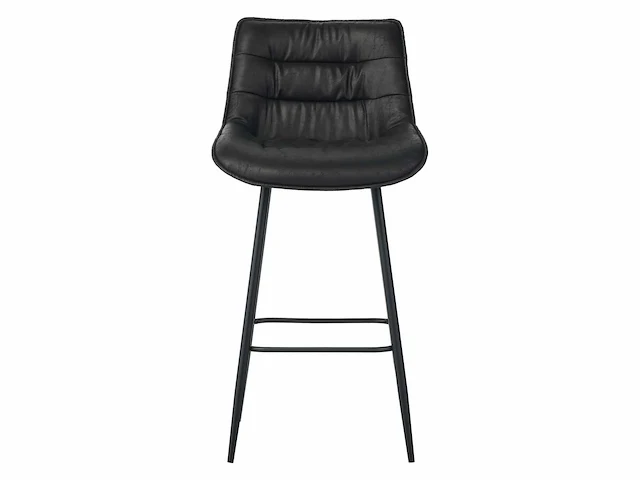 Colenis - manila barkruk - set van 6 - zwart - microfiber stof- zonder armleuning - afbeelding 2 van  5