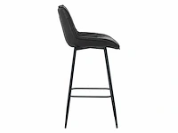 Colenis - manila barkruk - set van 6 - zwart - microfiber stof- zonder armleuning - afbeelding 3 van  5