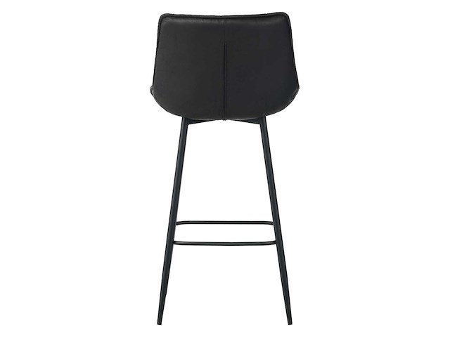 Colenis - manila barkruk - set van 6 - zwart - microfiber stof- zonder armleuning - afbeelding 4 van  5