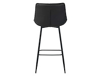 Colenis - manila barkruk - set van 6 - zwart - microfiber stof- zonder armleuning - afbeelding 4 van  5