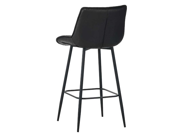 Colenis - manila barkruk - set van 6 - zwart - microfiber stof- zonder armleuning - afbeelding 5 van  5