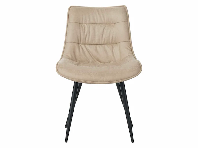 Colenis - manila eetkamerstoel - set van 4 - beige - microfiber stof- zonder armleuning - afbeelding 2 van  4