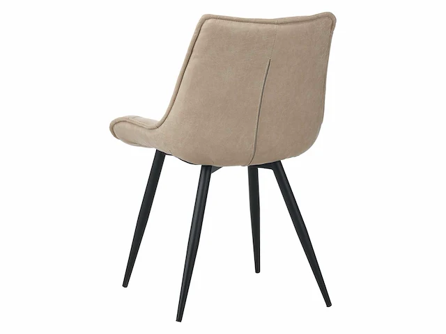 Colenis - manila eetkamerstoel - set van 4 - beige - microfiber stof- zonder armleuning - afbeelding 4 van  4