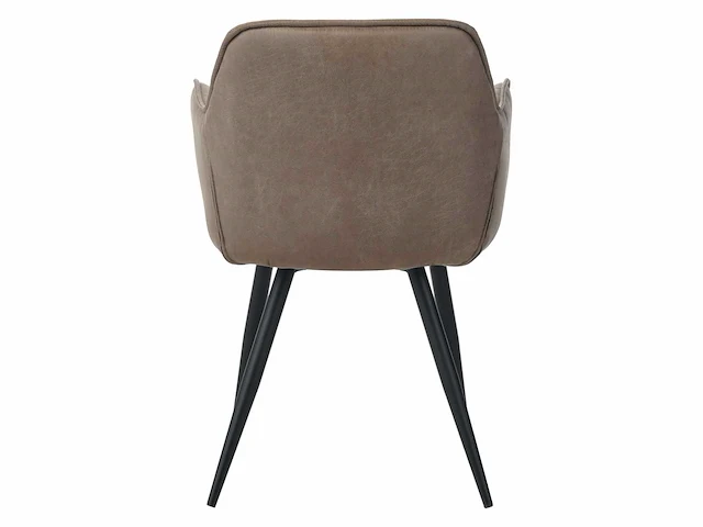 Colenis - manila eetkamerstoel - set van 4 - sand - microfiber stof- industrieel - met armleuning - afbeelding 2 van  2
