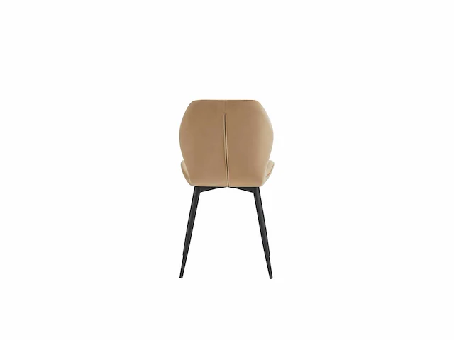 Colenis - manny eetkamerstoel - set van 4- beige - fluweel - velvet - industrieel - afbeelding 2 van  4