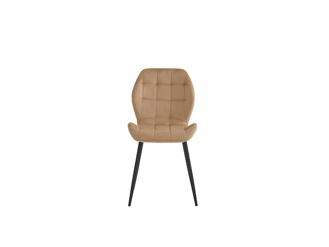 Colenis - manny eetkamerstoel - set van 6- beige - fluweel - velvet - industrieel - afbeelding 3 van  3