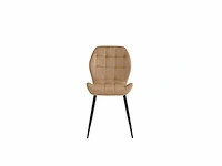 Colenis - manny eetkamerstoel - set van 6- beige - fluweel - velvet - industrieel - afbeelding 3 van  3