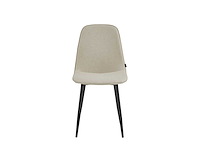 Colenis - milou eetkamerstoelen - set van 4 - beige - linnen stof - industrieel - stoelen - afbeelding 2 van  4