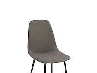 Colenis - milou eetkamerstoelen - set van 4 - grijs - linnen stof - industrieel - stoelen - afbeelding 5 van  5