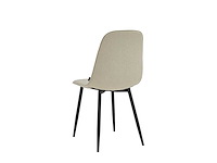 Colenis - milou eetkamerstoelen - set van 6 - beige - linnen stof - industrieel - stoelen - afbeelding 3 van  3