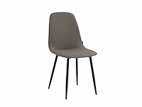 Colenis - milou eetkamerstoelen - set van 6 - grijs - linnen stof - industrieel - stoelen - afbeelding 1 van  4