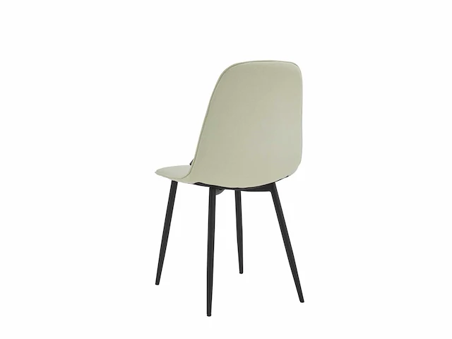 Colenis - milou eetkamerstoelen - set van 6 - licht beige - linnen stof - industrieel - stoelen - afbeelding 3 van  4