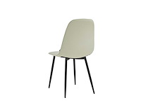 Colenis - milou eetkamerstoelen - set van 6 - licht beige - linnen stof - industrieel - stoelen - afbeelding 3 van  4