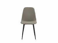 Colenis - milou eetkamerstoelen - set van 6 - lichtgrijs - linnen stof - industrieel - stoelen - afbeelding 2 van  4
