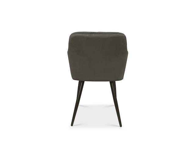 Colenis - new london eetkamerstoel - set van 6 - grijs - fluweel - met armleuning - afbeelding 2 van  2