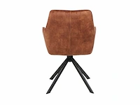 Colenis - noah eetkamerstoel - cognac - adoré velvet - set van 4 - luxe design - comfortabel en stijlvol - metalen poten - afbeelding 5 van  5