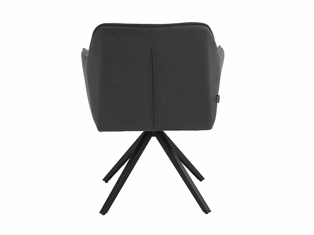 Colenis - pearl eetkamerstoel - set van 4 - antraciet - microfiber stof - microvezel - industrieel - afbeelding 4 van  5