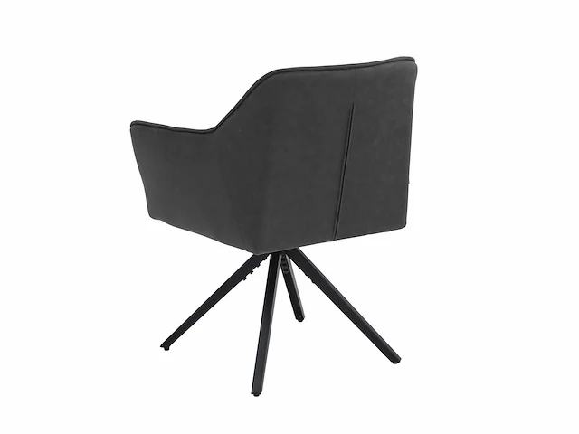 Colenis - pearl eetkamerstoel - set van 4 - antraciet - microfiber stof - microvezel - industrieel - afbeelding 5 van  5