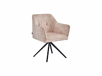 Colenis - pearl eetkamerstoel - set van 4 - beige - adoré velvet - industrieel - afbeelding 1 van  4