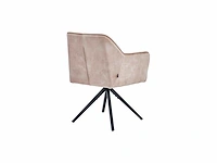 Colenis - pearl eetkamerstoel - set van 4 - beige - adoré velvet - industrieel - afbeelding 3 van  4