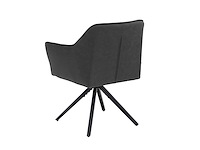 Colenis - pearl eetkamerstoel - set van 6 - antraciet - microfiber stof - microvezel - industrieel - afbeelding 5 van  5