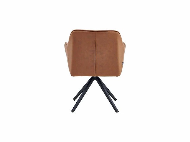 Colenis - pearl eetkamerstoel - set van 6 - cognac - microfiber stof - microvezel - industrieel - afbeelding 3 van  3