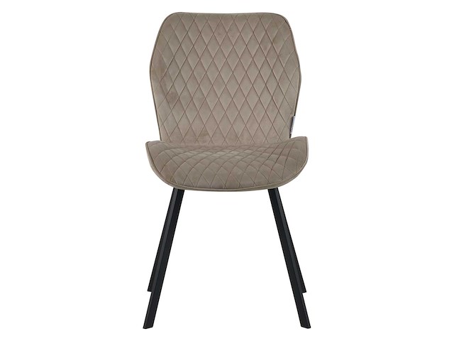 Colenis - rio eetkamerstoel - set van 6 - beige - fluweel - velvet - industrieel - stoel - afbeelding 2 van  4
