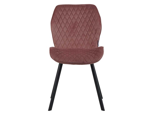 Colenis - rio eetkamerstoel - set van 6 - roze - fluweel - velvet - industrieel - stoel - afbeelding 2 van  4