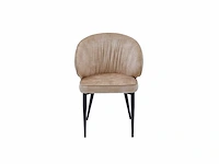 Colenis - ruby eetkamerstoel - set van 4 - beige - adoré velvet - design - afbeelding 2 van  3