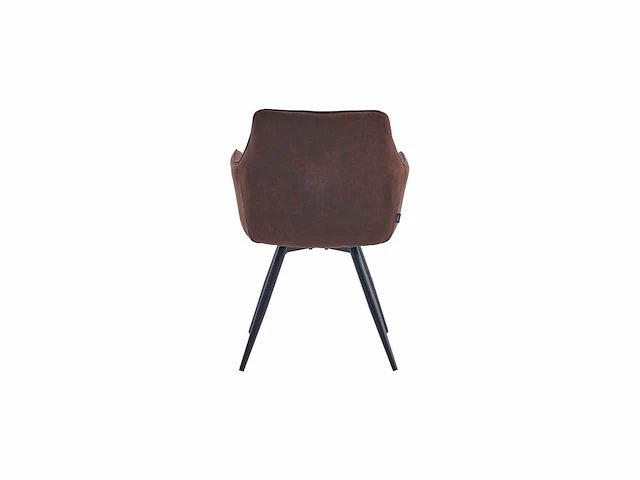 Colenis - sierra eetkamerstoel - set van 4 - bruin - microfiber stof - microvezel - industrieel - afbeelding 4 van  4