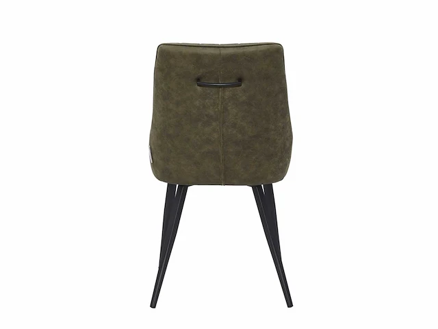 Colenis - skandi eetkamerstoel - set van 4 - groen - microvezel - microfiber - industrieel - design - comfortabele en duurzame eetkamerstoelen - afbeelding 4 van  4