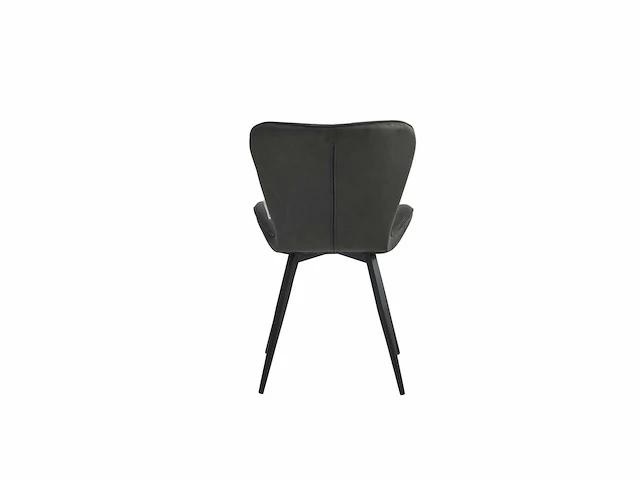 Colenis - star eetkamerstoel - set van 4 - antraciet - microvezel - microfiber - industrieel - design - eetkamerstoelen - stoel - afbeelding 2 van  2