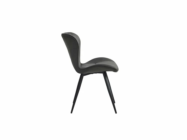 Colenis - star eetkamerstoel - set van 6 - antraciet - microvezel - microfiber - industrieel - design - eetkamerstoelen - stoel - afbeelding 2 van  2