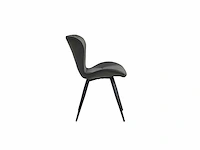 Colenis - star eetkamerstoel - set van 6 - antraciet - microvezel - microfiber - industrieel - design - eetkamerstoelen - stoel - afbeelding 2 van  2