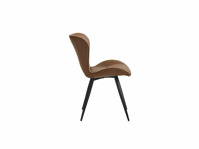 Colenis - star eetkamerstoel - set van 6 - cognac - pu - industrieel - design - eetkamerstoelen - stoel - afbeelding 3 van  4